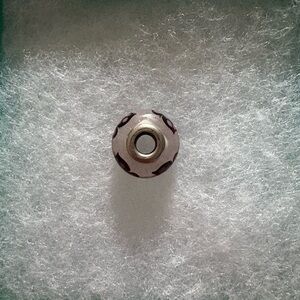 Silver and Purple Charm Bead